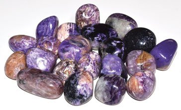 1 lb Charoite tumbled stones (image for) 1 lb Charoite tumbled stones