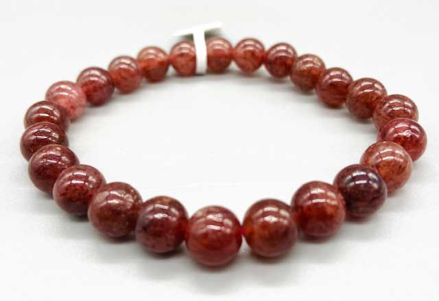 8mm Quartz, Strawberry bracelet (image for) 8mm Quartz, Strawberry bracelet