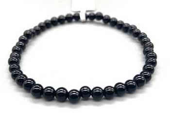 4mm Onyx, Black bracelet (image for) 4mm Onyx, Black bracelet