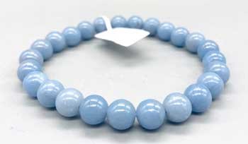 8mm Angelite bracelet (image for) 8mm Angelite bracelet
